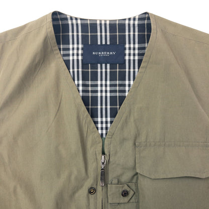 Vintage 2000s Burberry Lightweight Cargo Vest Gilet Size S
