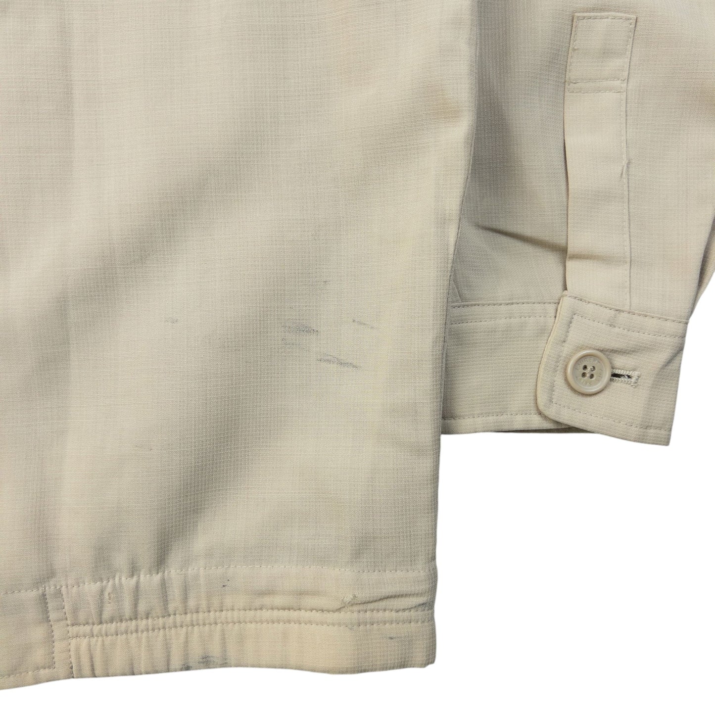 Vintage 90s YSL Yves Saint Laurent Harrington Jacket Size S | Small, Beige
