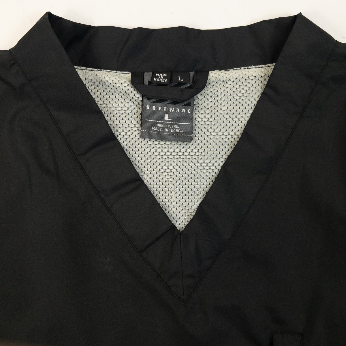 Vintage 2000s Oakley Lightweight Sleeveless Pullover Jacket Size L | Large, Black