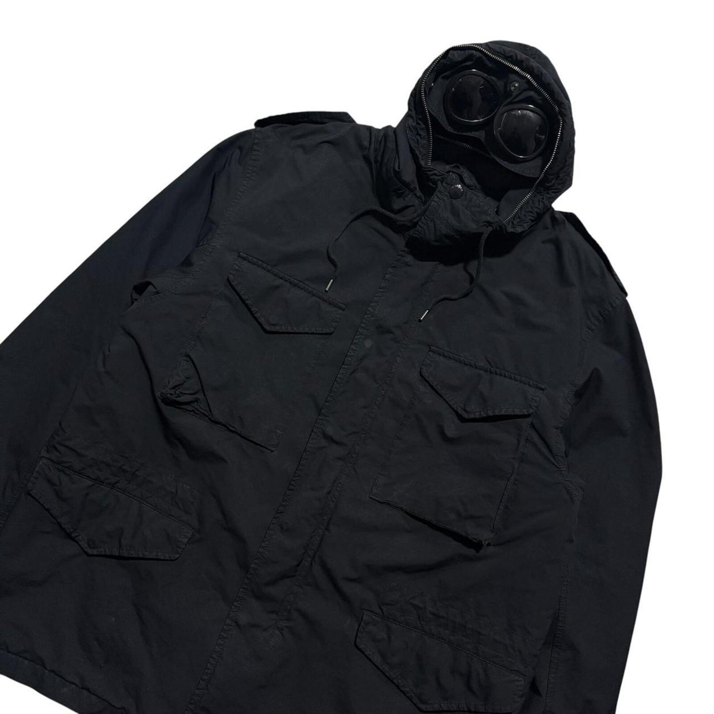 CP Company Micro Kei Goggle Jacket | XL, Black