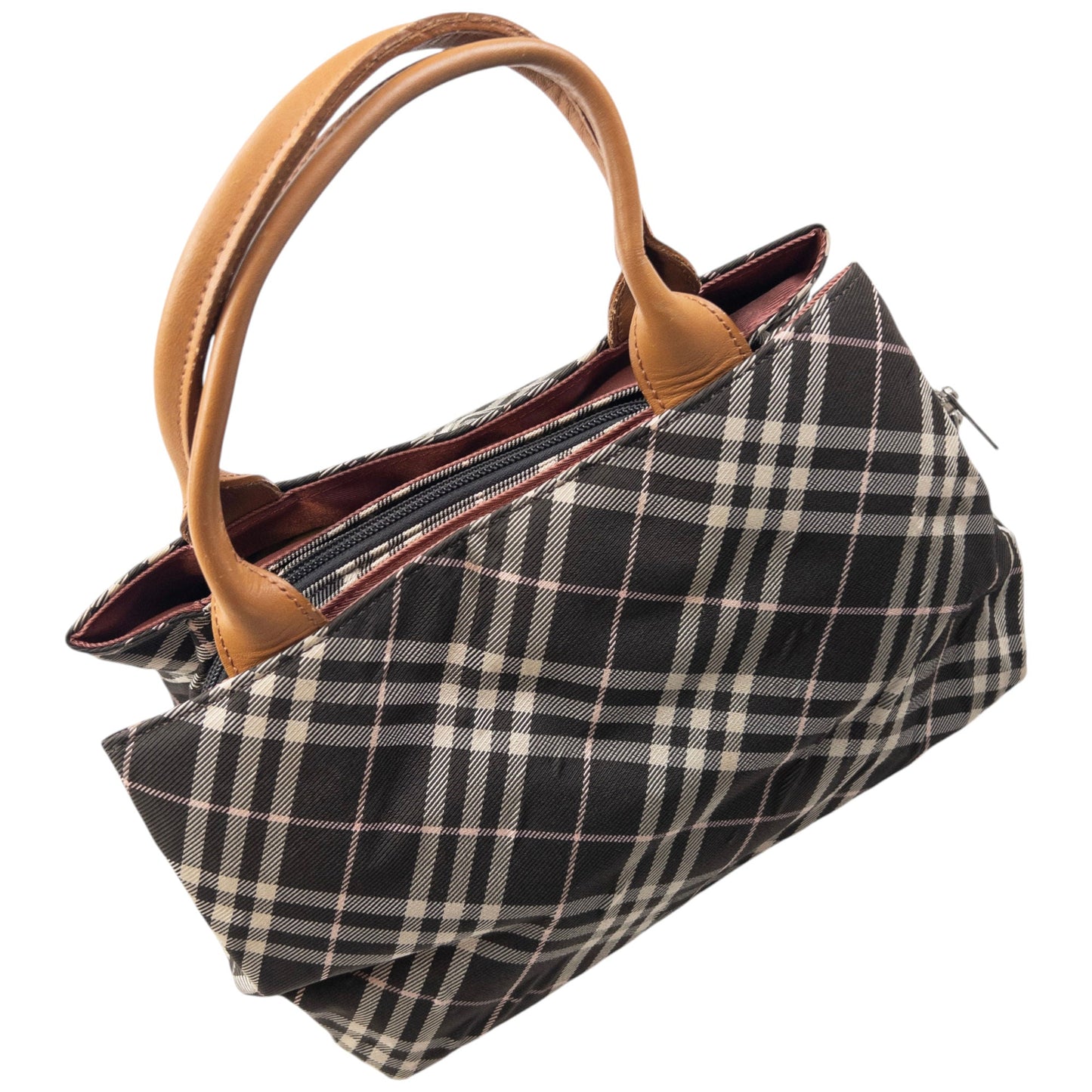Vintage 2000s Burberry Blue Label Nova Check Handbag | O/S, Blue
