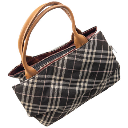 Vintage 2000s Burberry Blue Label Nova Check Handbag | O/S, Blue