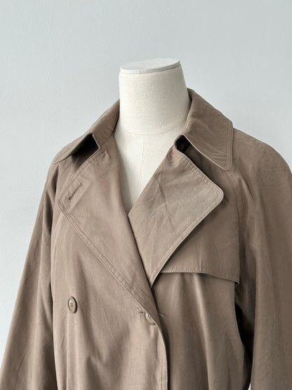 London Fog 1990s Double Breasted Belted Trench Coat - S