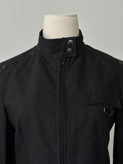 Marella 1990s Cotton High Neck Jacket - S