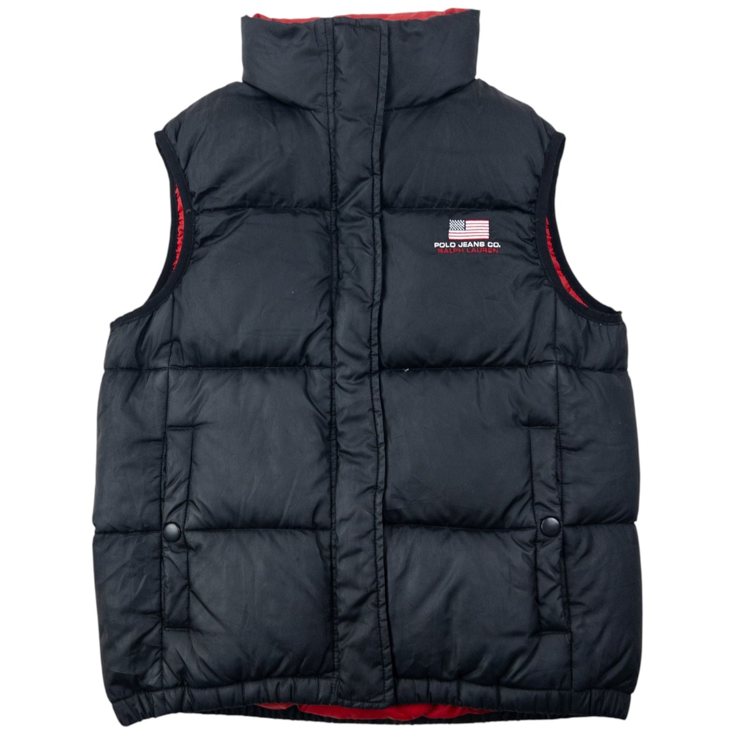 Vintage 2000s Ralph Lauren Polo Jeans Puffer Gilet Womens Size S