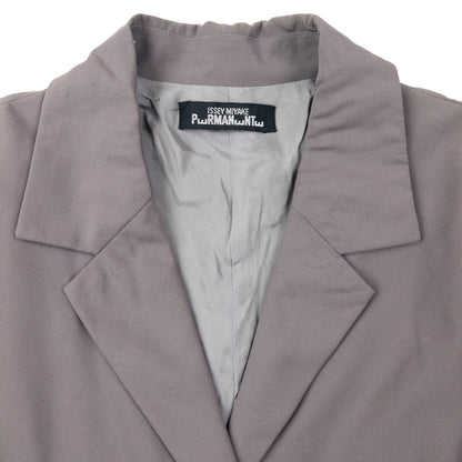 Vintage 90s Issey Miyake PERMANENTE Tapered Blazer Jacket Womens Size L | Large, Grey