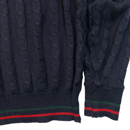 Vintage 80s Gucci Cable Knit Jumper Womens Size S | Small, Multicoloured