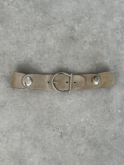 Vintage 1990s Suede Chunky Belt - W30-34