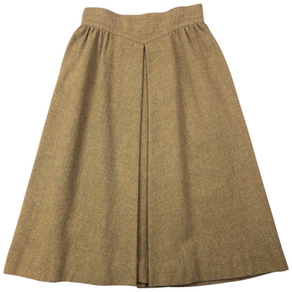 Vintage 80s Issey Miyake Pleated Wool Wrap Skirt Womens Size W25