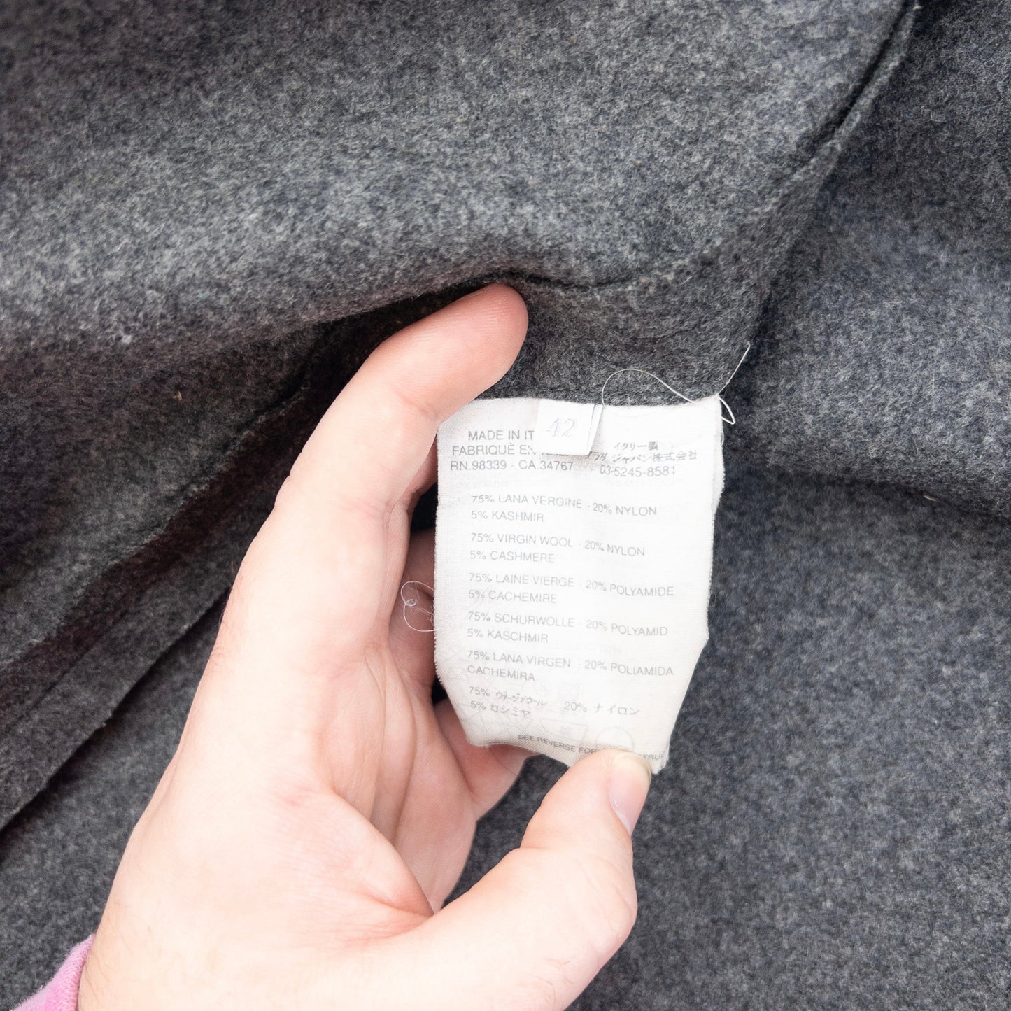 Vintage 2000s Miu Miu Asymmetric Wool Jacket Size L