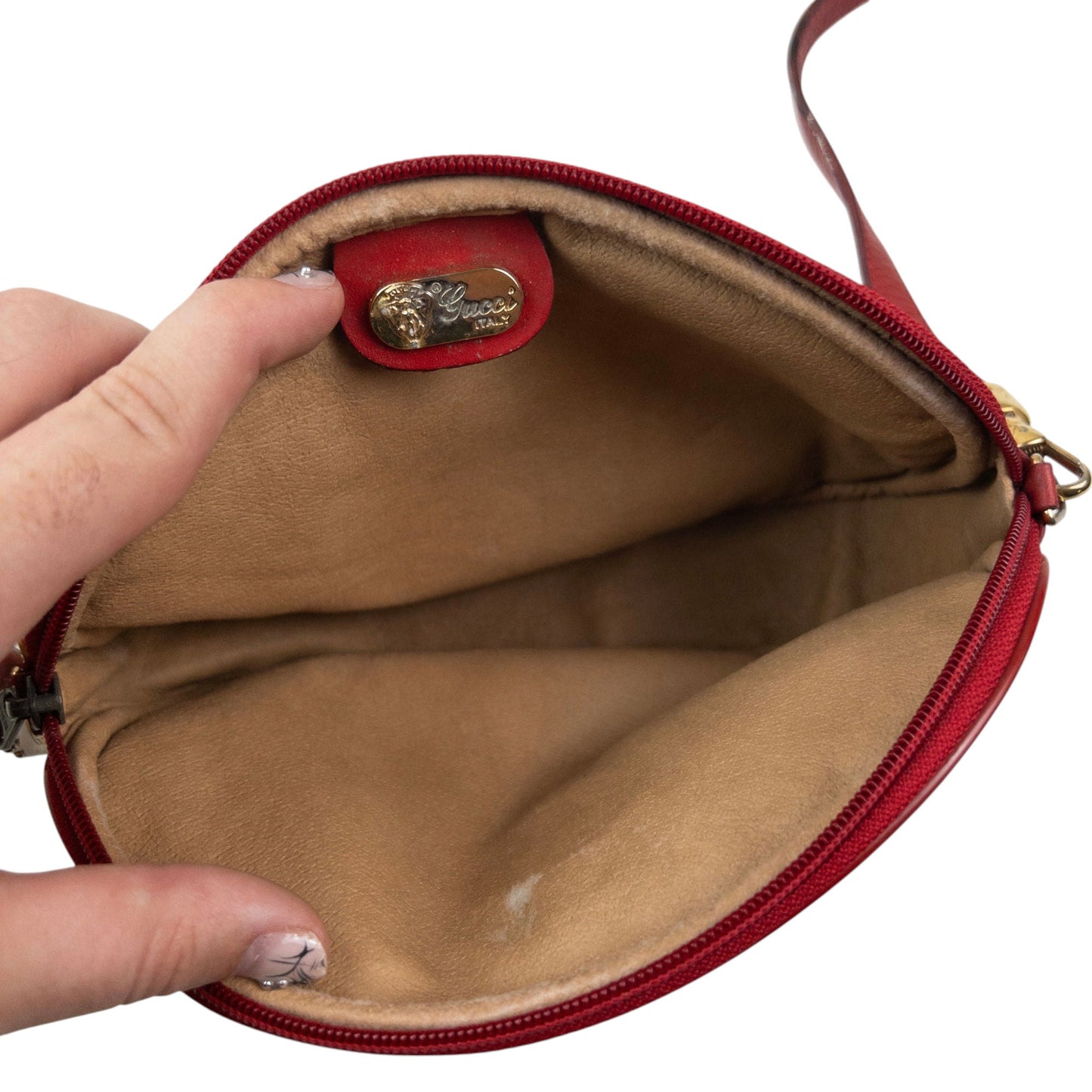 Vintage 80s Gucci Monogram Crossbody Bag | O/S, Gold