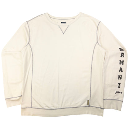 Vintage Armani Jeans Embroidered Jumper Size XL