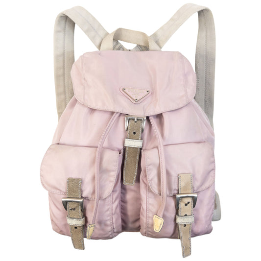Vintage 2000s Prada Bucket Backpack | O/S, Pink