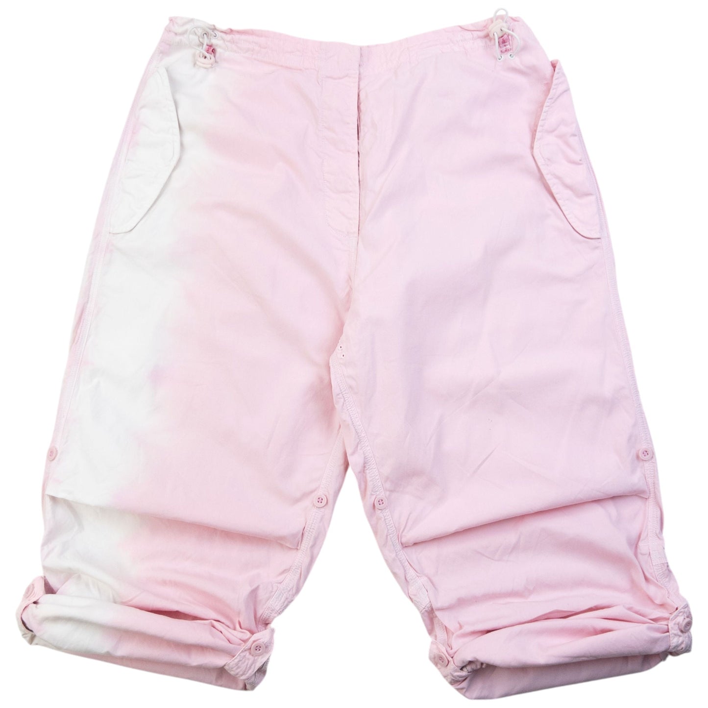 Vintage Maharishi Dyed Roll Up 3/4 Length Trousers Womens Size L | Large, Pink
