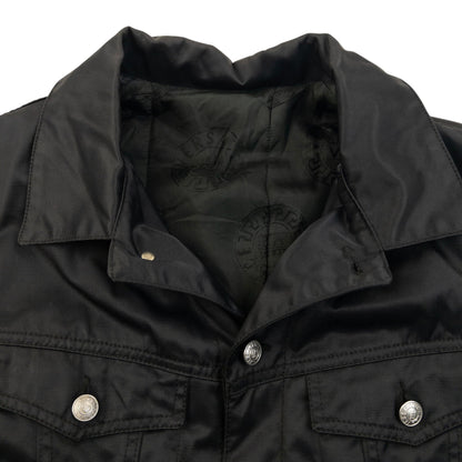 Vintage 2000s Versace Classic V2 Button Up Jacket Size S | Small, Black