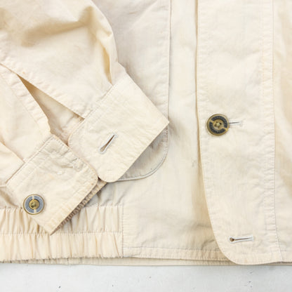 Vintage 90s Burberry Lightweight Zip Up Jacket Size S | Small, Cream