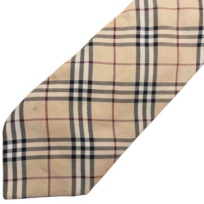 Vintage Burberry Nova Check Silk Tie