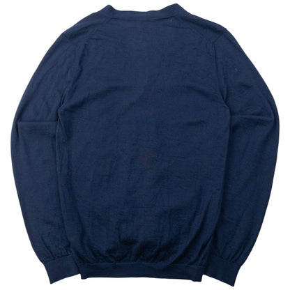 Vintage 2000s Gucci Lightweight Cashmere Cardigan Size S | Small, Navy