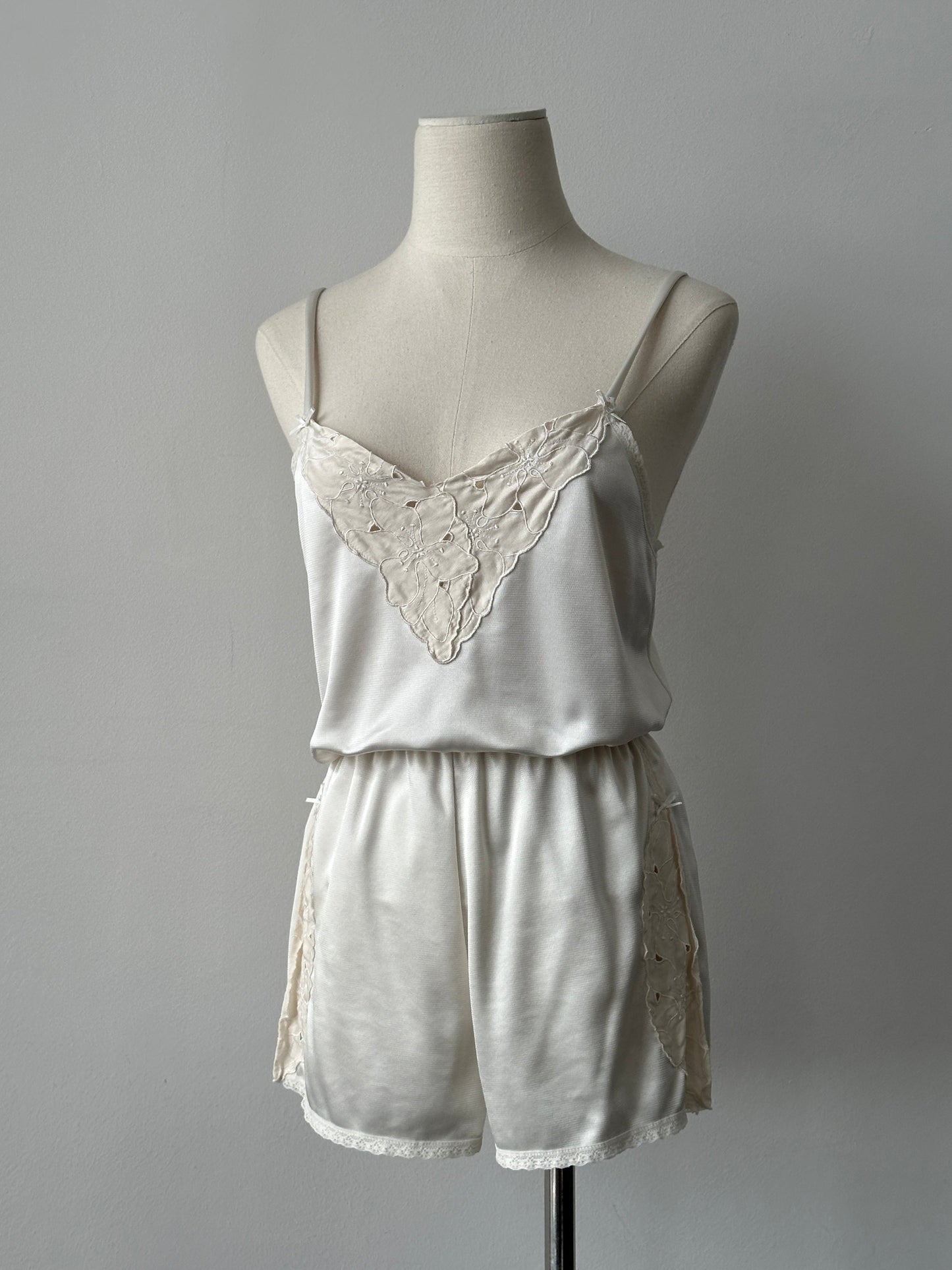 Vintage 1990s Lace Two Piece - XS-S