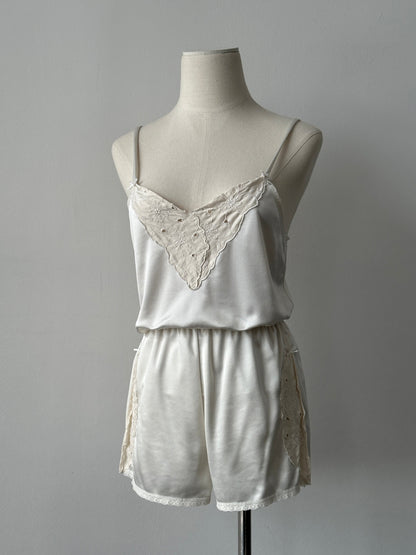 Vintage 1990s Lace Two Piece - XS-S
