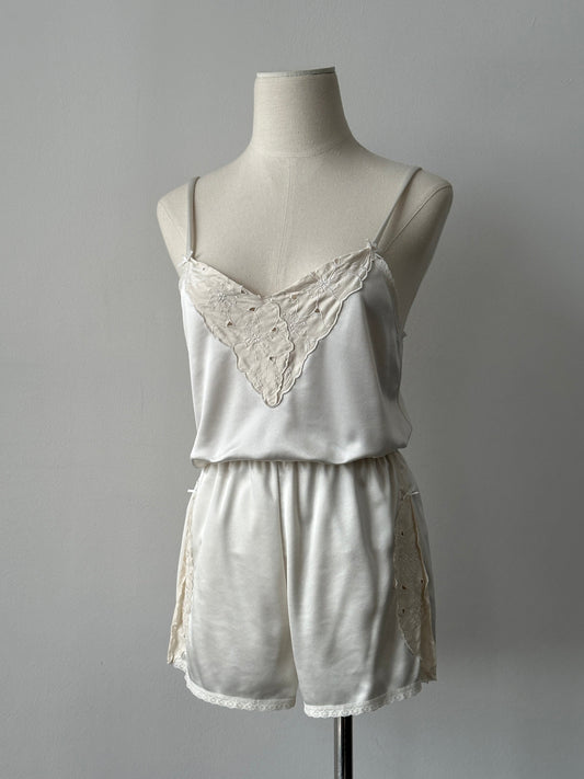Vintage 1990s Lace Two Piece - XS-S
