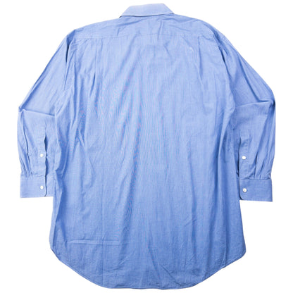 Vintage 90s Issey Miyake Long Sleeve Button Up Shirt Size L | Large, Blue
