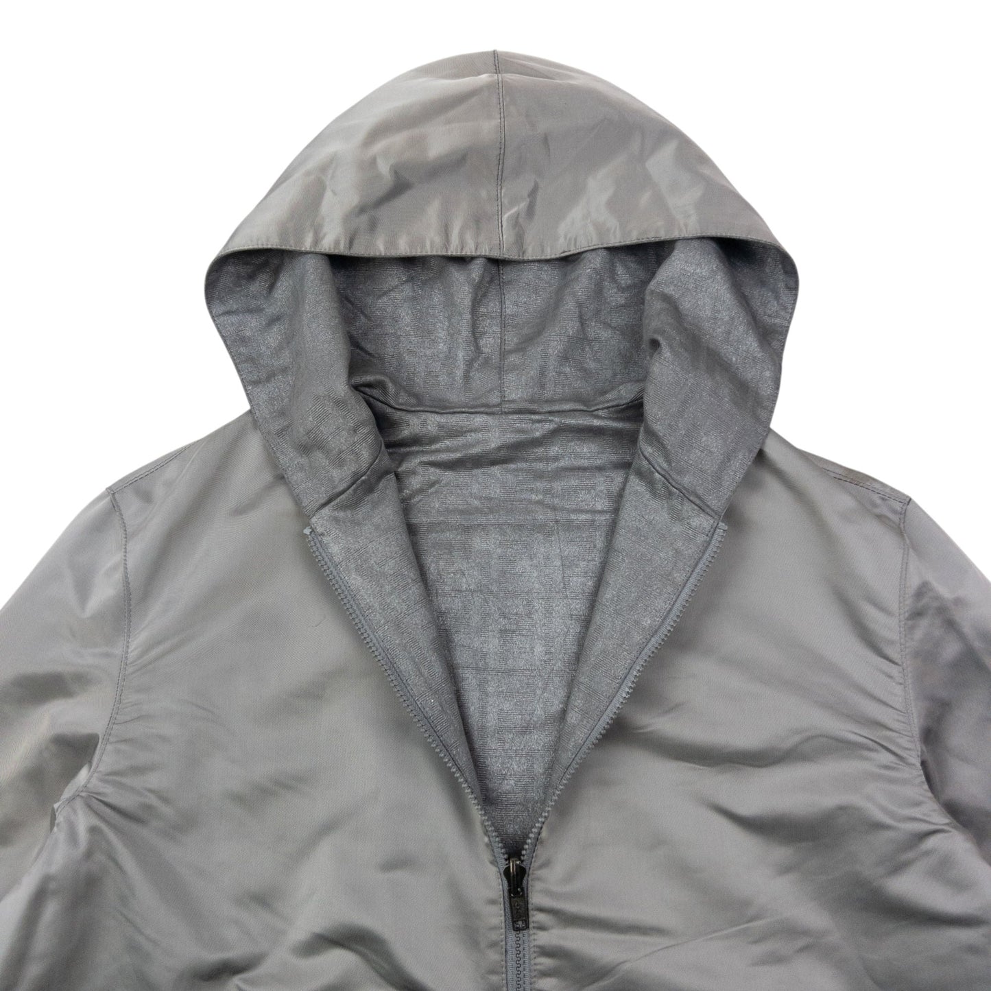 Vintage 90s Fendi Monogram Metallic Reversible Jacket Size M