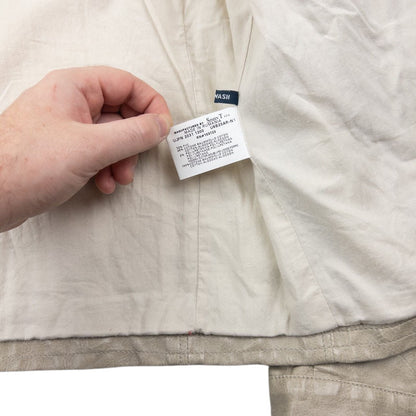 Vintage Armani Jeans Leather Biker Jacket Size M