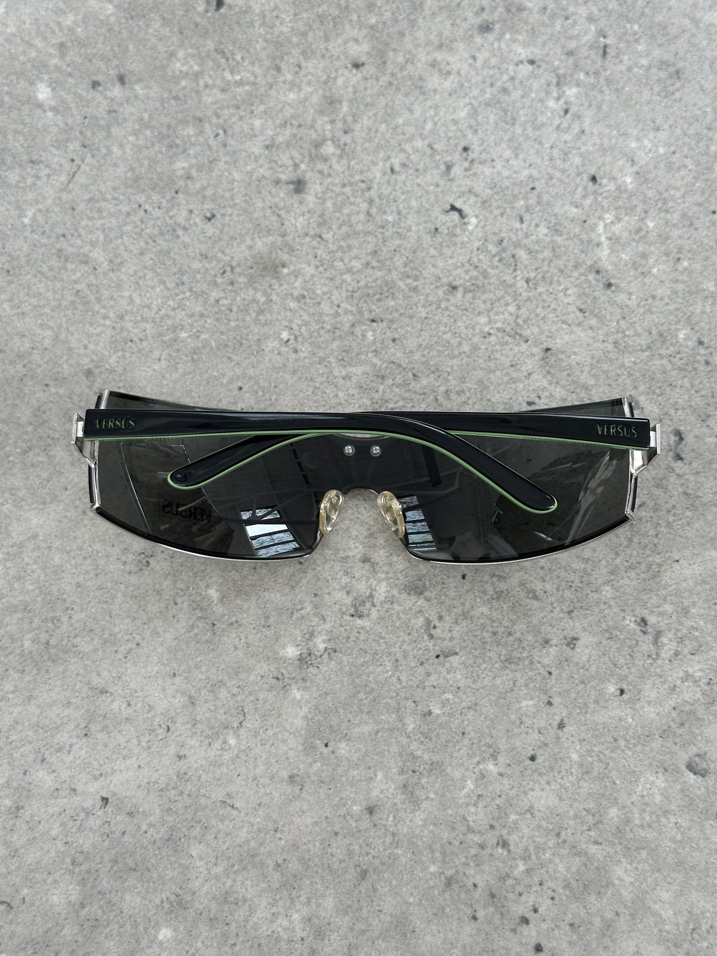 Versave Versus 2000s Semi Rimless Logo Sunglasses