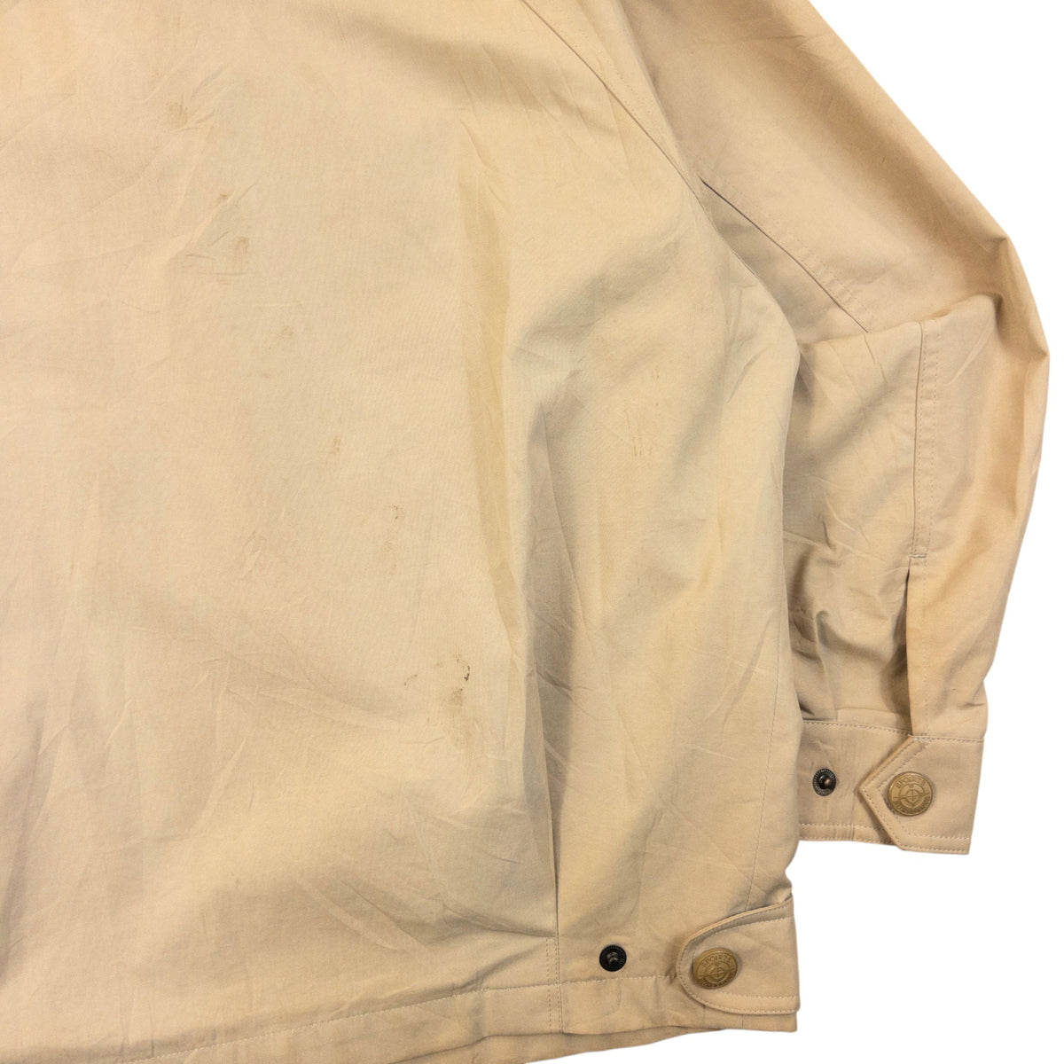 Vintage 90s Burberry Zip Up Jacket Size XS | XS, Beige