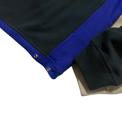 Stone Island Quarter Zip Pullover | Large, Black and Blue