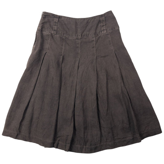 Vintage 2006 CP Company Pleated Skirt Womens Size W27 | W27, Brown