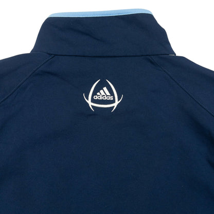 Vintage 2000s Adidas Real Madrid Q Zip Track Jacket Size M | Medium, Navy
