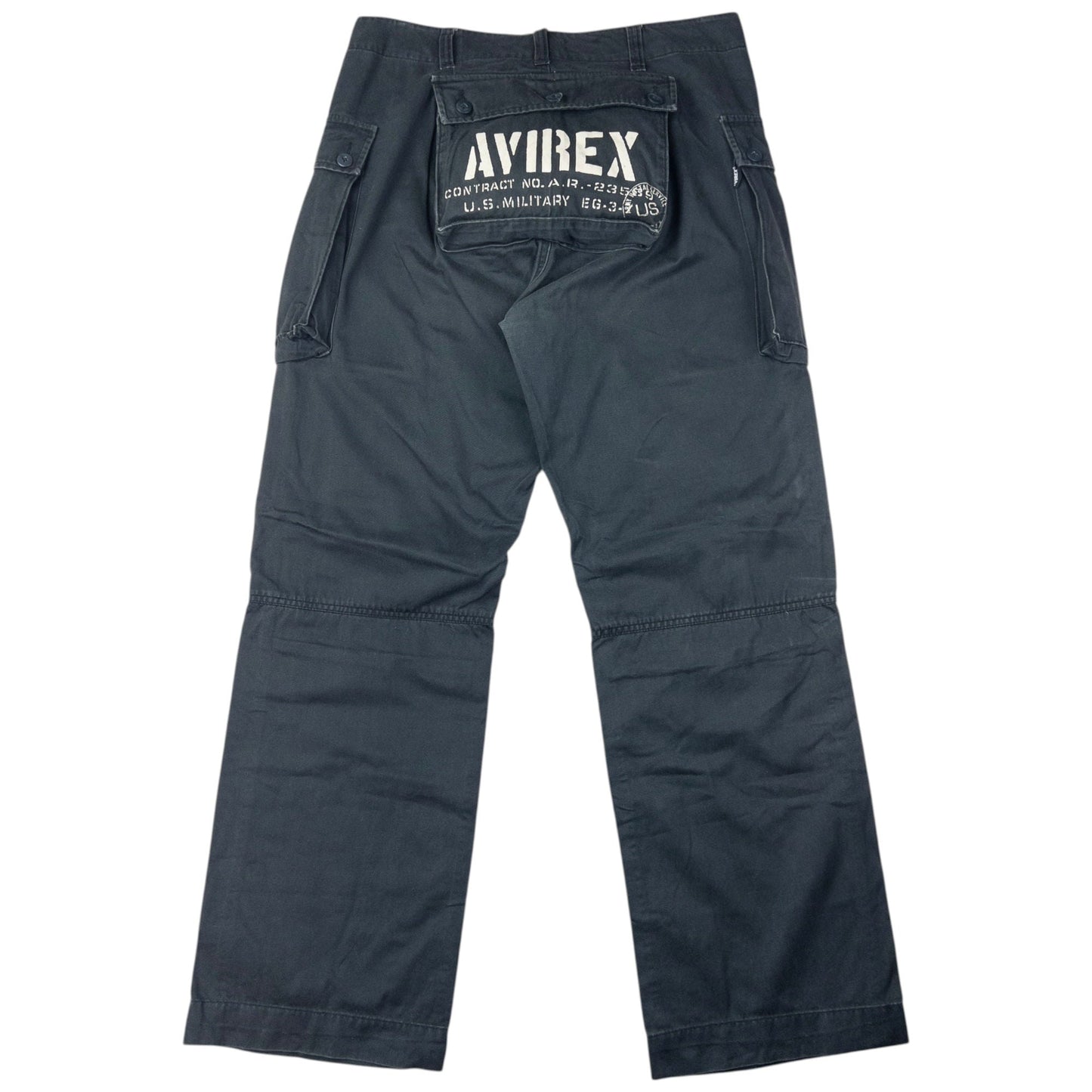 Vintage AVIREX Cargo Pocket Trousers Size W35