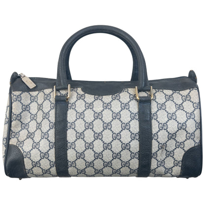 Vintage 80s Gucci Monogram Leather Handbag | O/S, Black