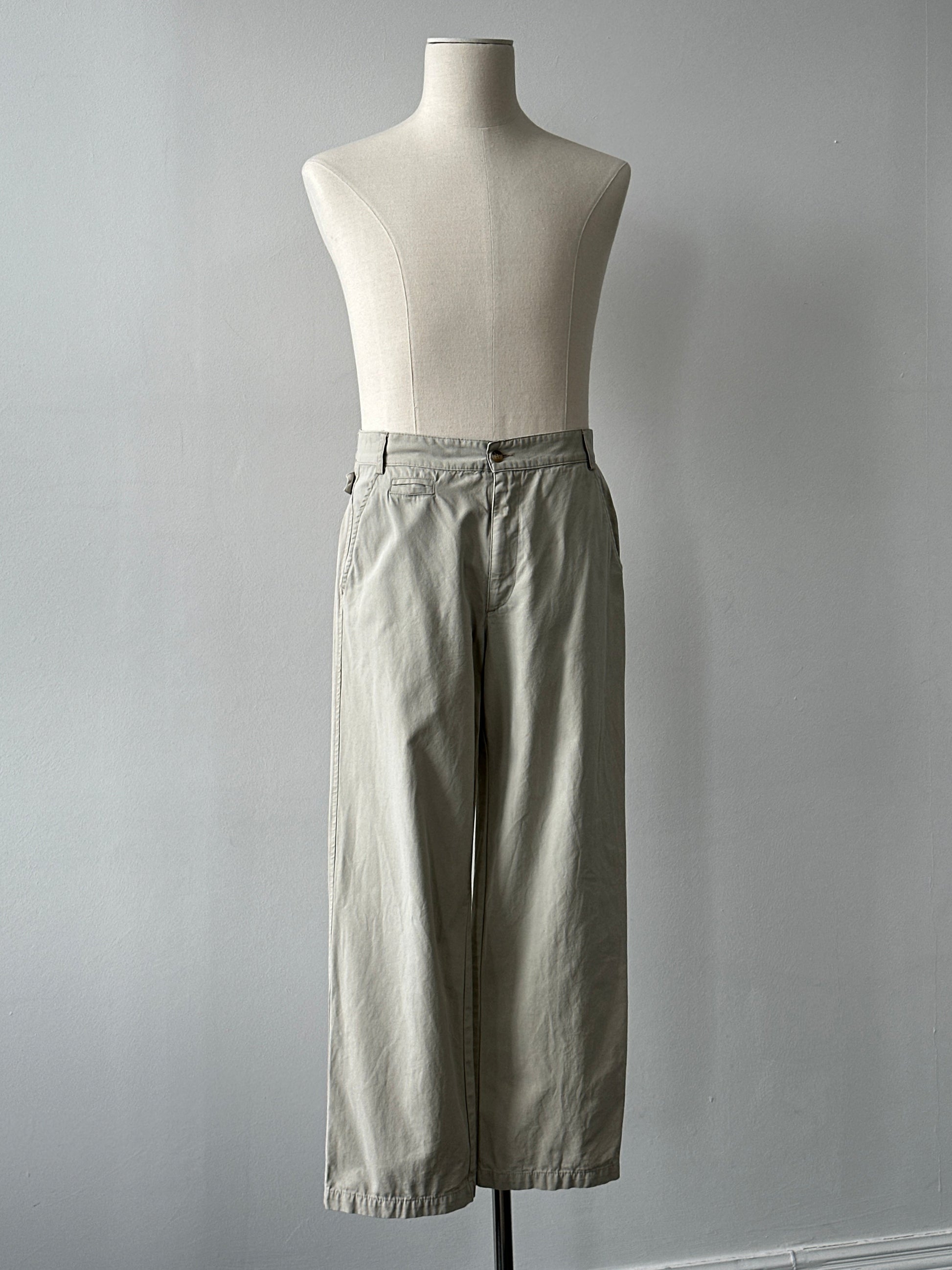 Vintage 1990s Pure Cotton Straight Leg Trousers - W30
