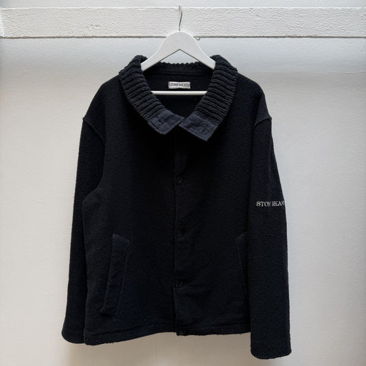 Stone Island Heavy Knit Jumper (XL) | Extra Large, Black