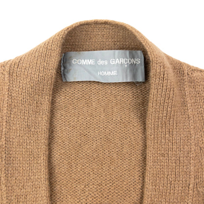 Vintage 1989 Comme Des Garçons HOMME Wool Cardigan Size M | Medium, Beige