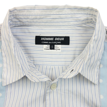 Vintage Comme Des Garçons HOMME DEUX Button Up Shirt Size XS | XS, Blue