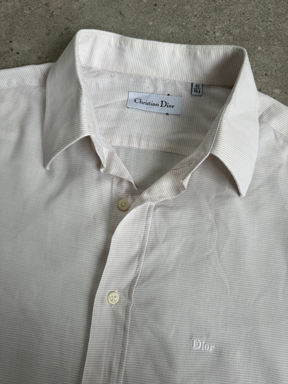 Christian Dior 1990s Cotton Logo Shirt - L