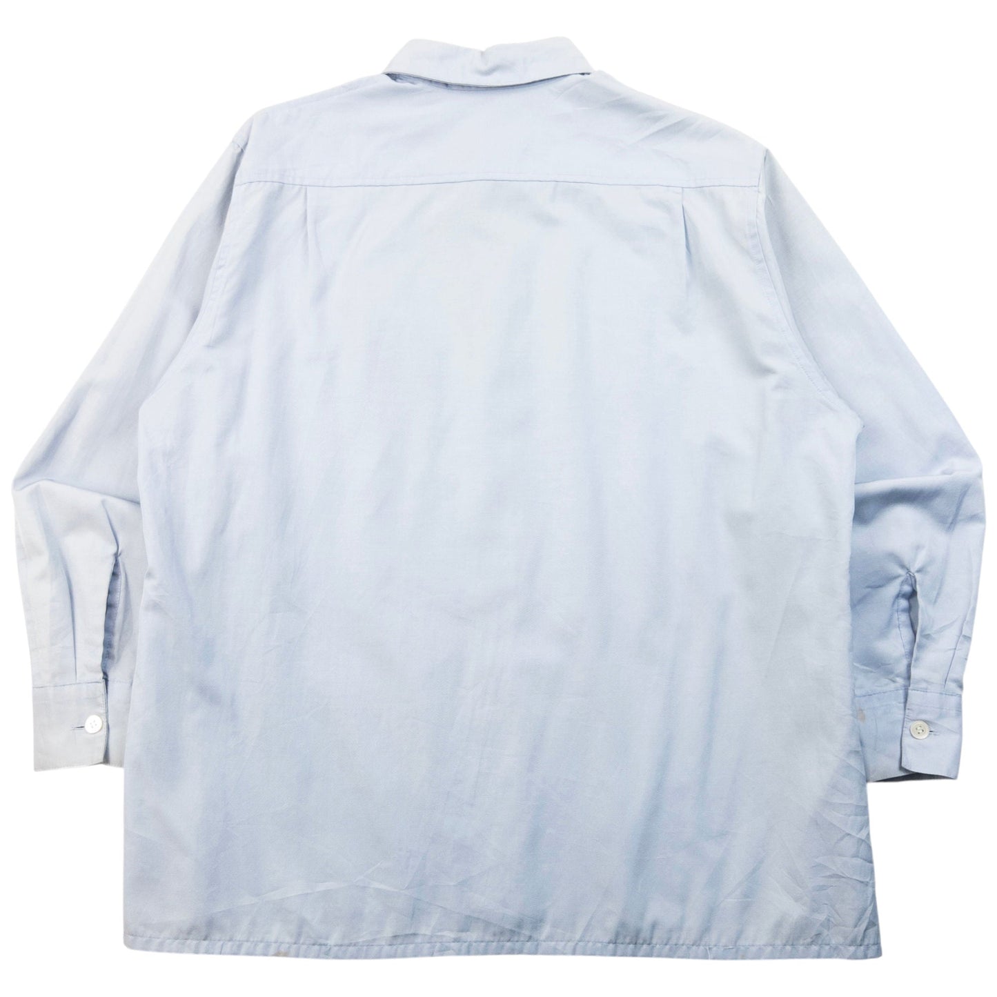 Vintage 90s Yohji Yamamoto Long Sleeve Button Up Shirt Size XS | XS, Blue