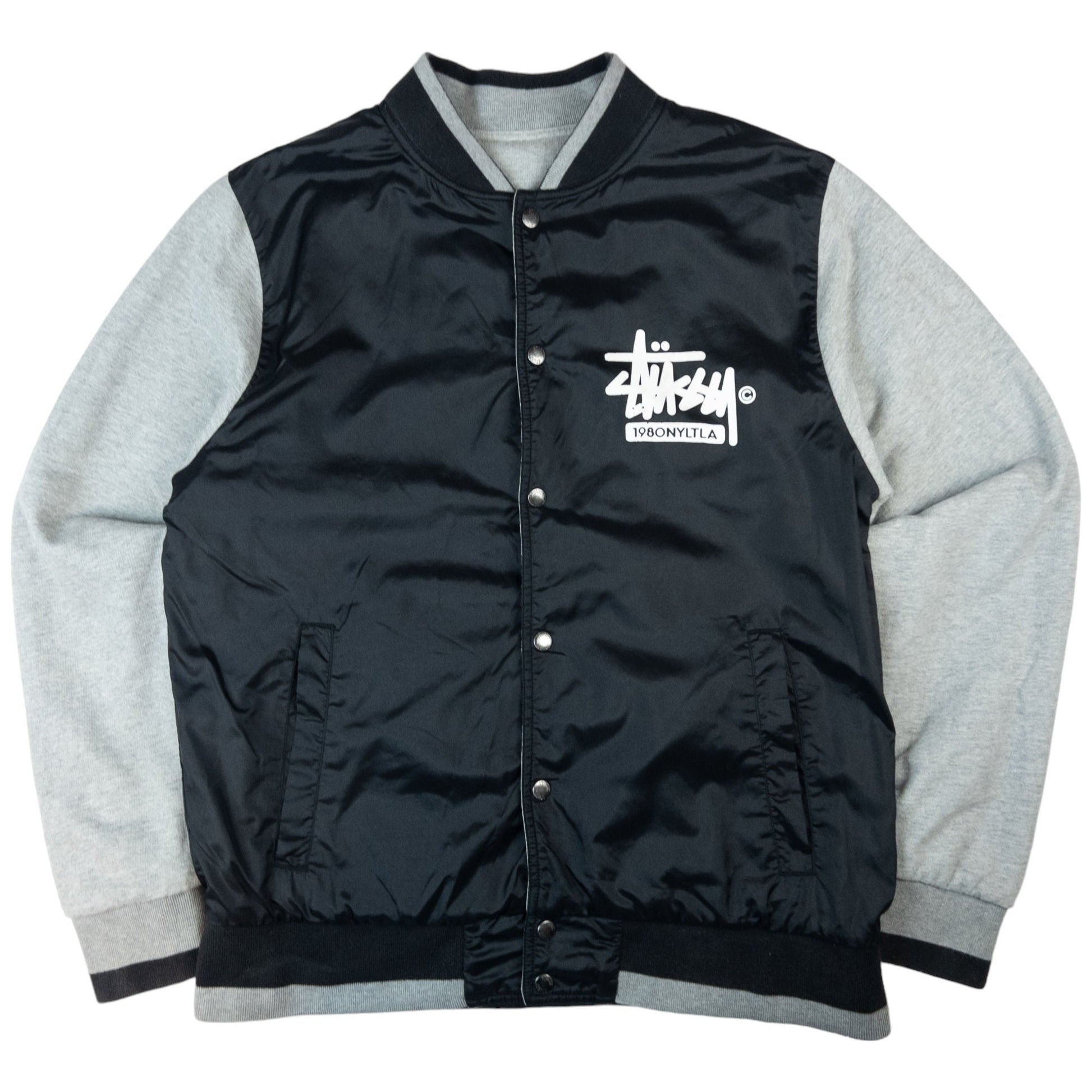 Vintage Stussy Reversible Varsity Jacket Size L – Known Source