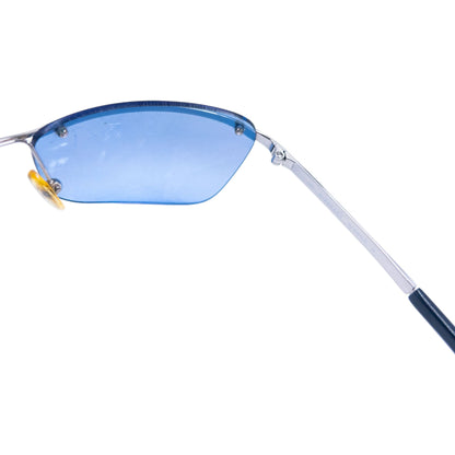 Vintage 2000s Burberry Rimless Sunglasses | O/S, Blue