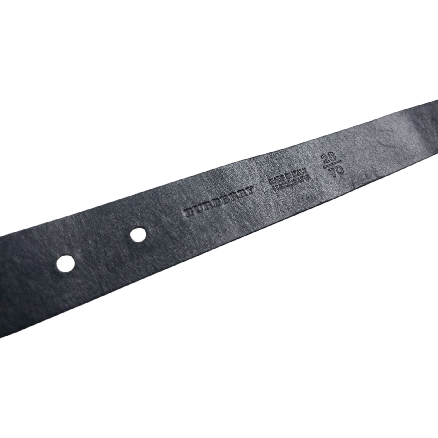 Vintage 2000s Burberry Braided Leather Belt Size W26 | O/S, Black