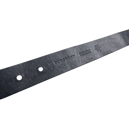 Vintage 2000s Burberry Braided Leather Belt Size W26 | O/S, Black