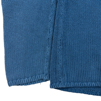 Vintage 2000s Stone Island Knitted Jumper Size M | Medium, Blue