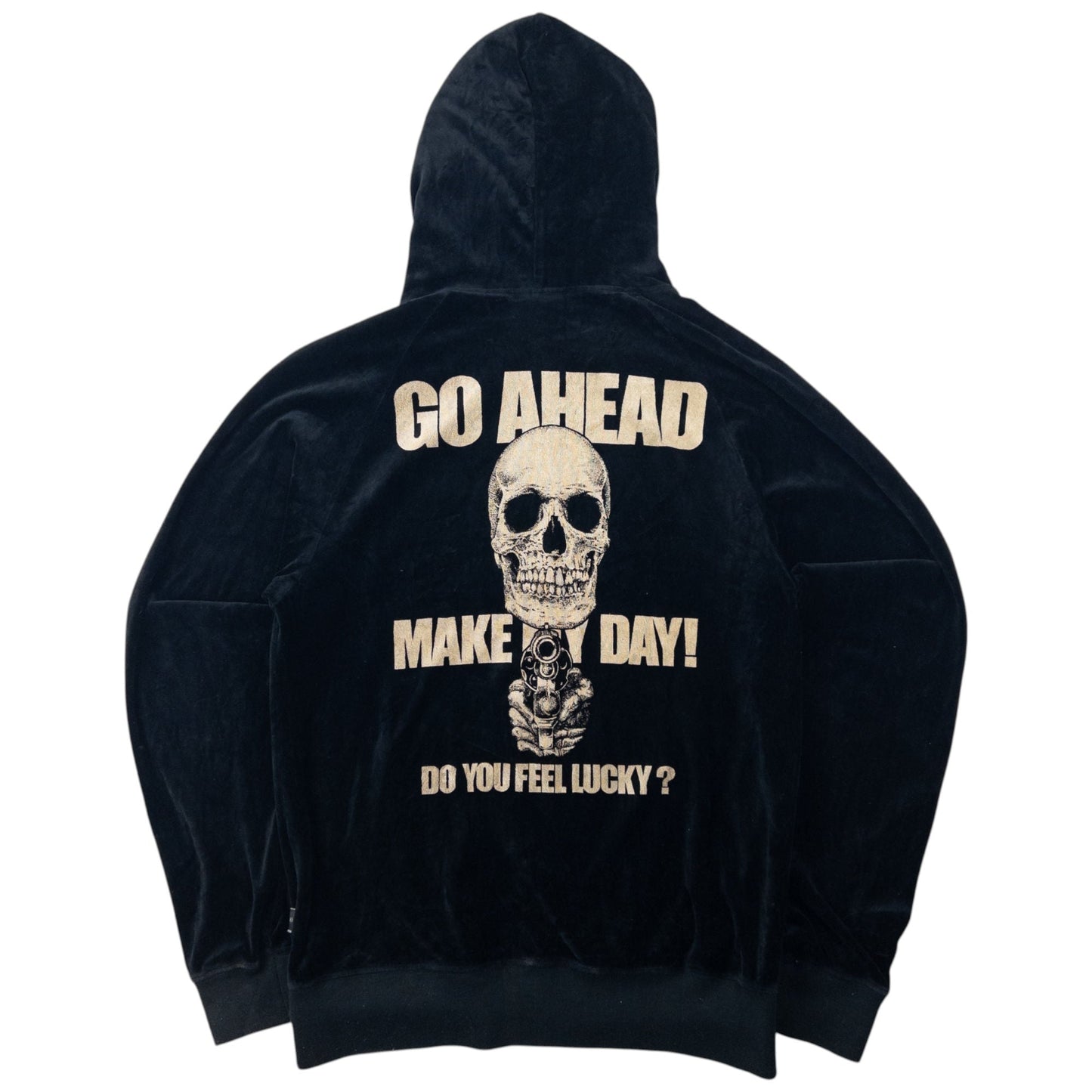 Vintage Hysteric Glamour Velour Zip Up Hoodie Size S