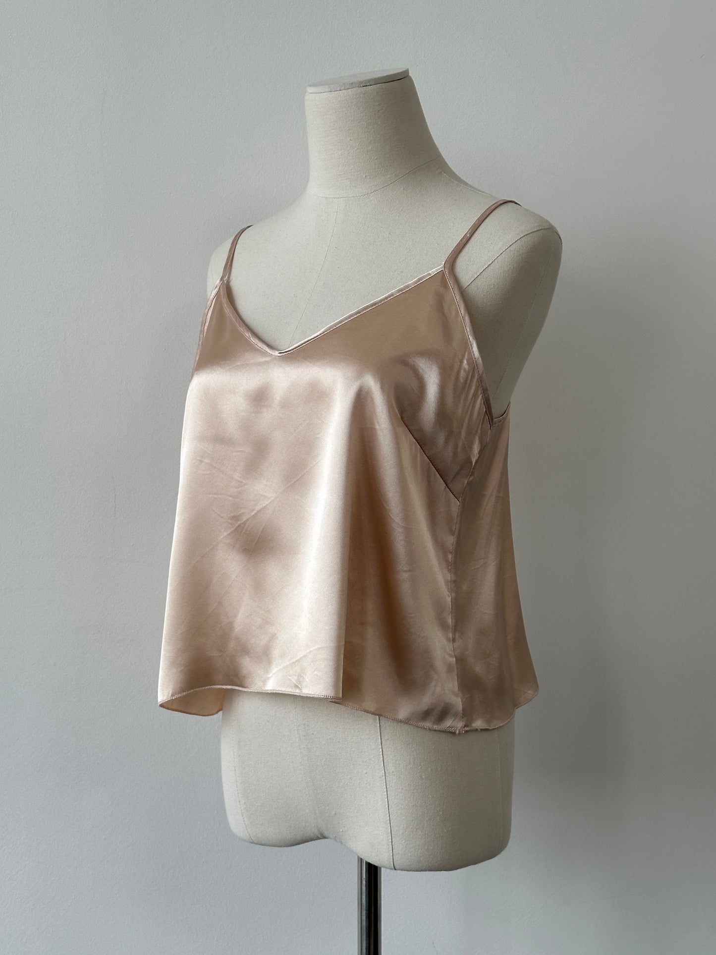 Vintage 2000s Satin V Neck Cami Top - M