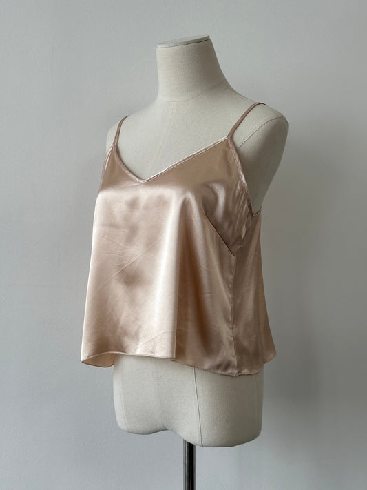 Vintage 2000s Satin V Neck Cami Top - M