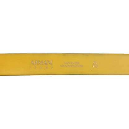 Vintage 2000s Armani Jeans Belt Size XL | XL, Yellow